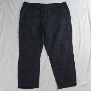 LOFT 12 Dark Gray Lyocell Stretch‎ Womens Casual Cargo Pants